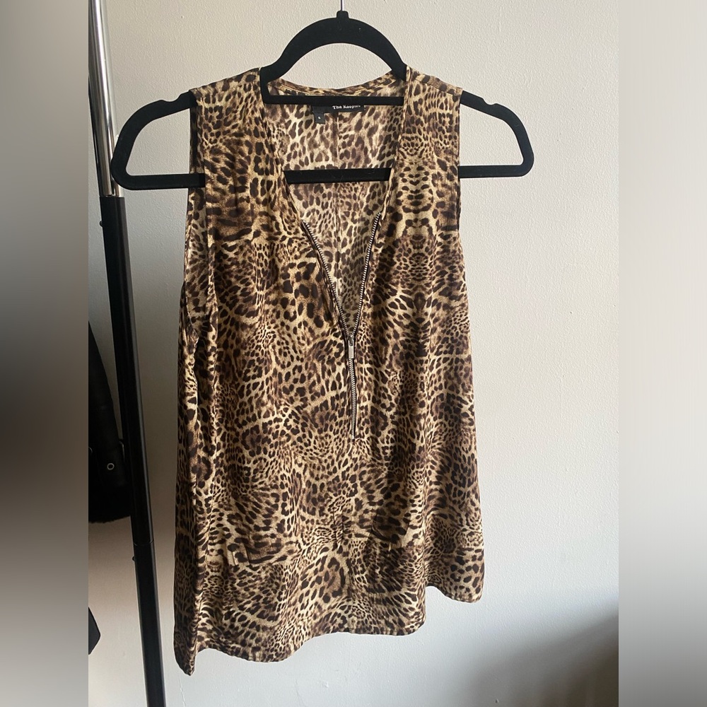 Zip Silk Sleeveless Top from The Kooples